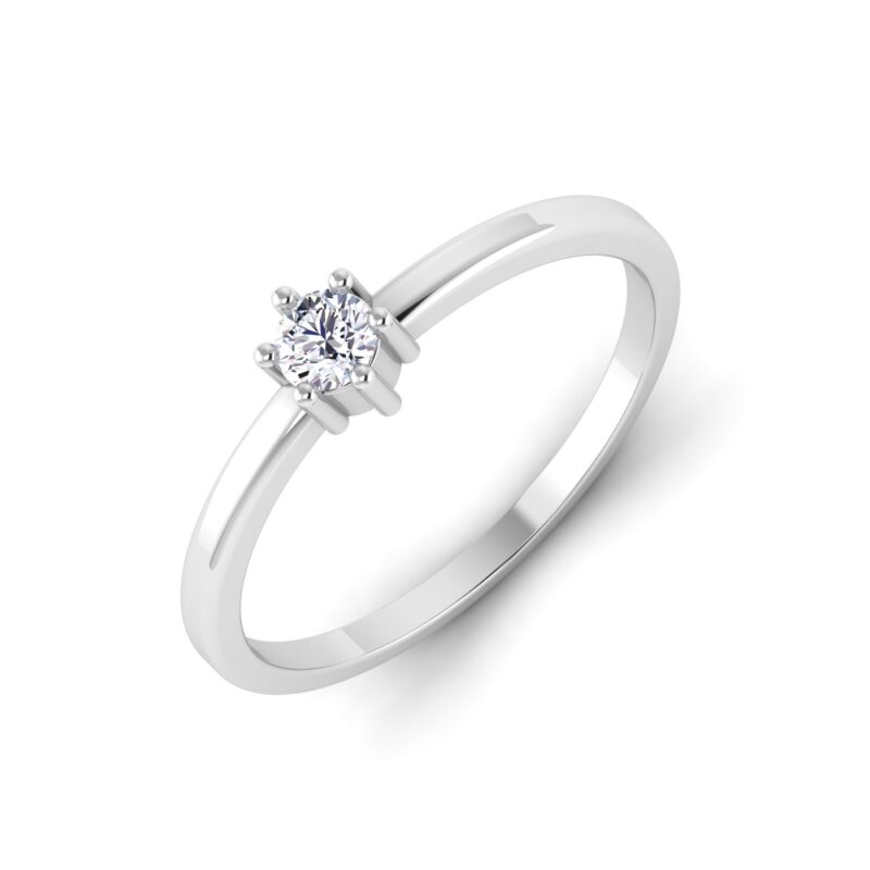 Pure Brilliance: Single Diamond Ring