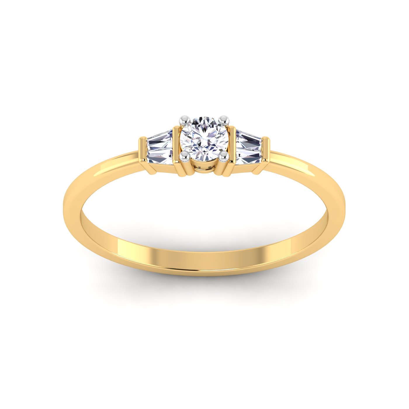 Eternal Sparkle: Round Cut with Diamond Accents - Image 6