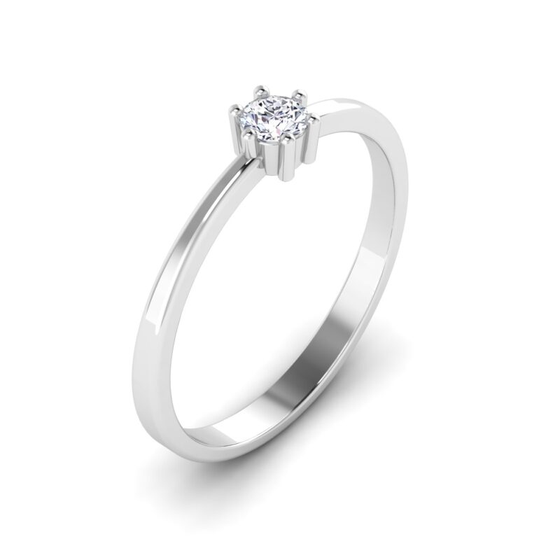 Brilliant Cascade: Studded Diamond Band