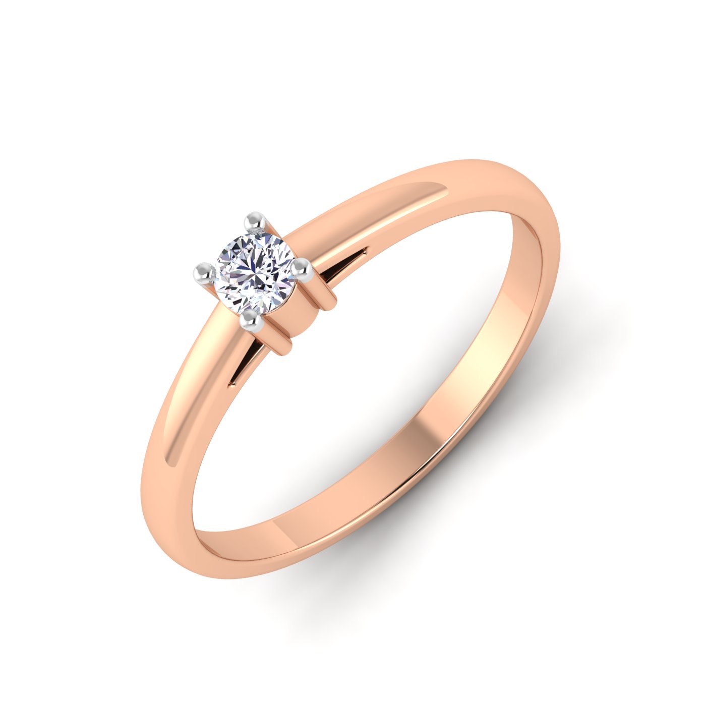 A Single Spark: 1 Stone Wedding Band - Image 3