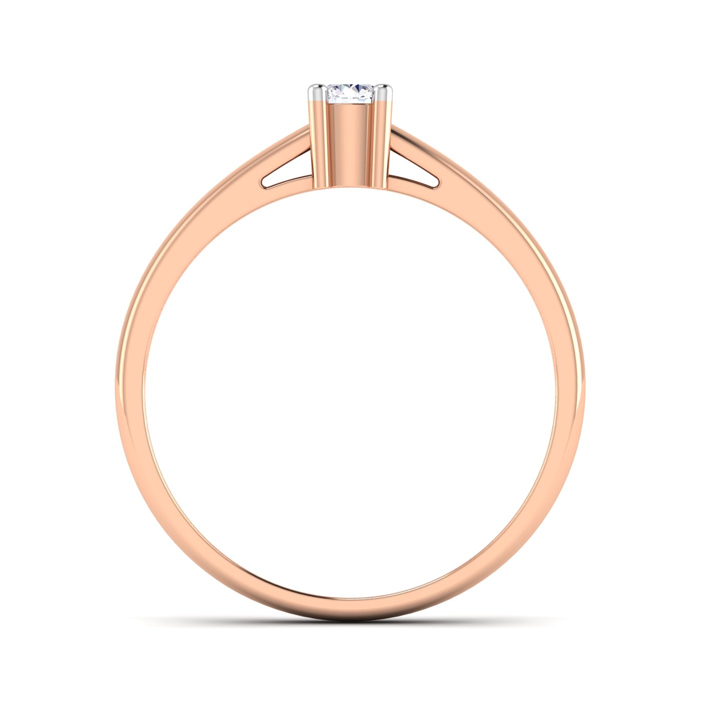 A Single Spark: 1 Stone Wedding Band - Image 5