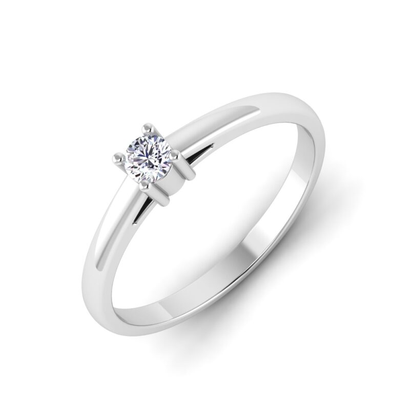 A Single Spark: 1 Stone Wedding Band