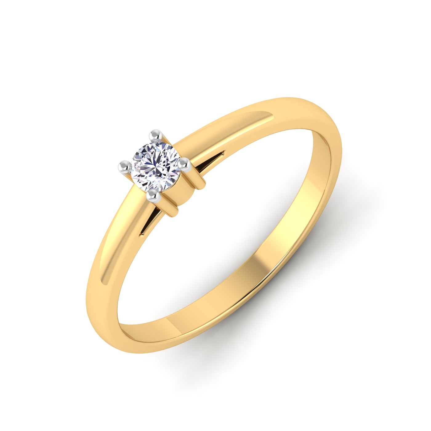 A Single Spark: 1 Stone Wedding Band - Image 2