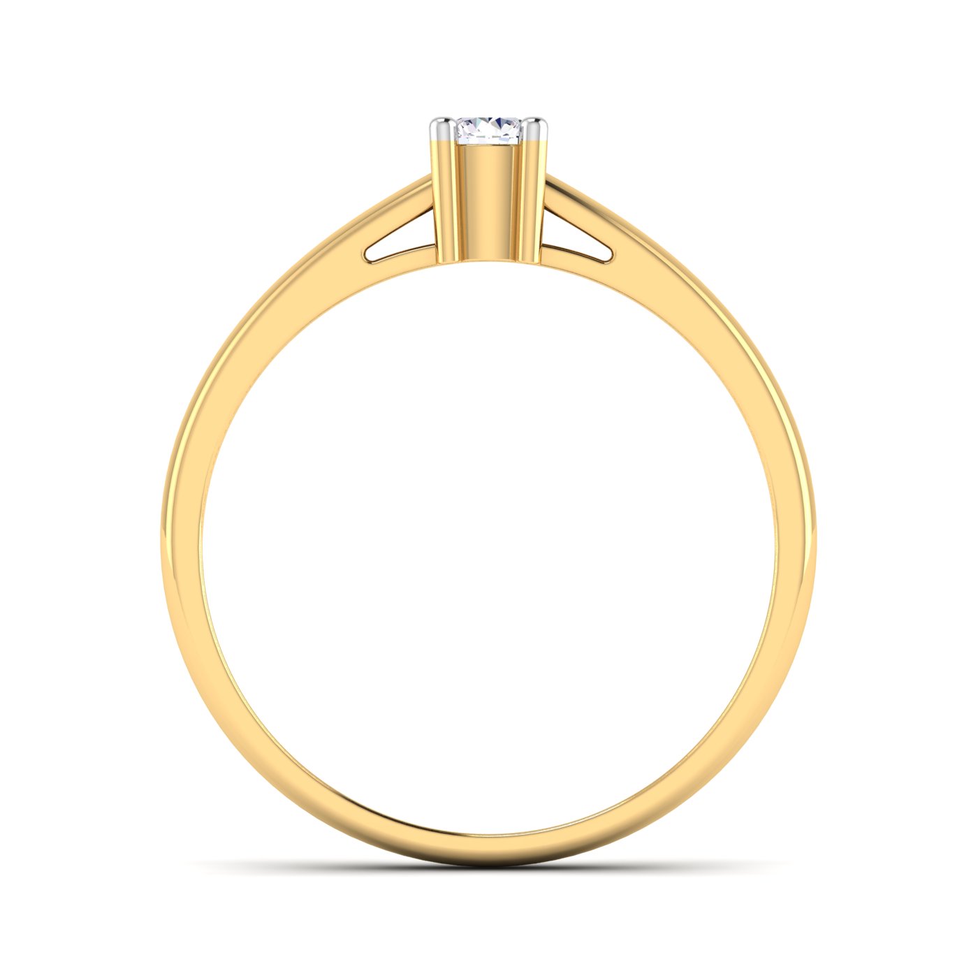 A Single Spark: 1 Stone Wedding Band - Image 6