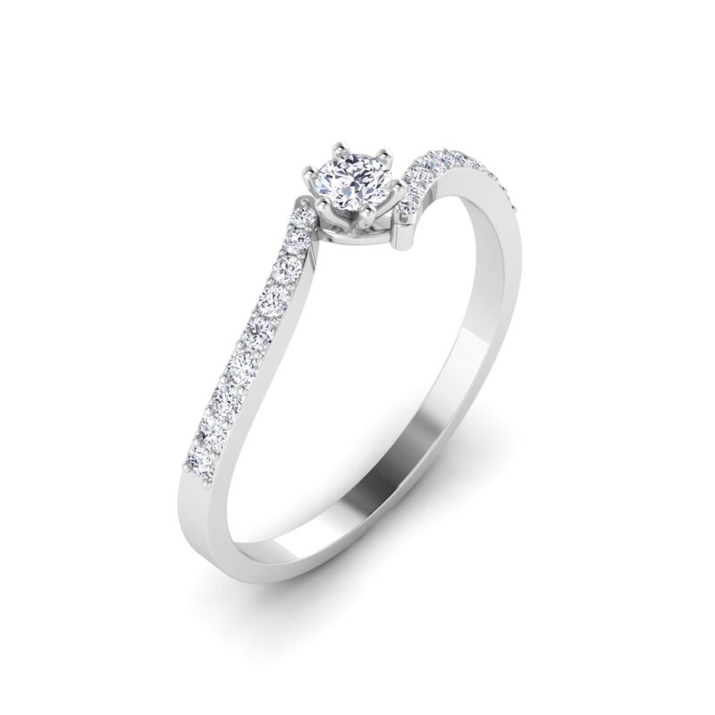 Flow of Light: Curvy Stone Ring