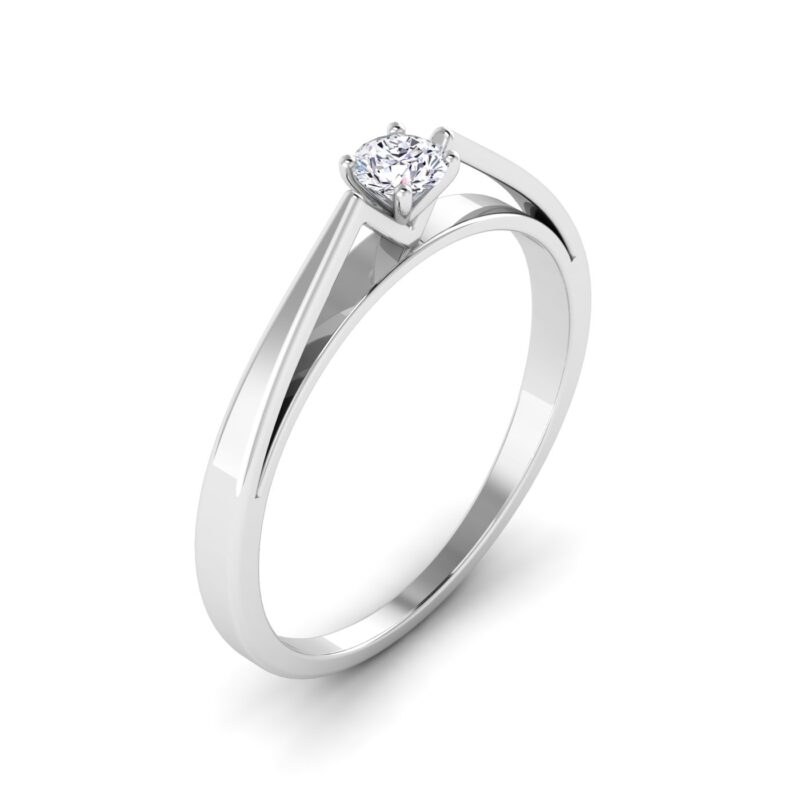 Pure Forever: Single Stone Engagement Ring