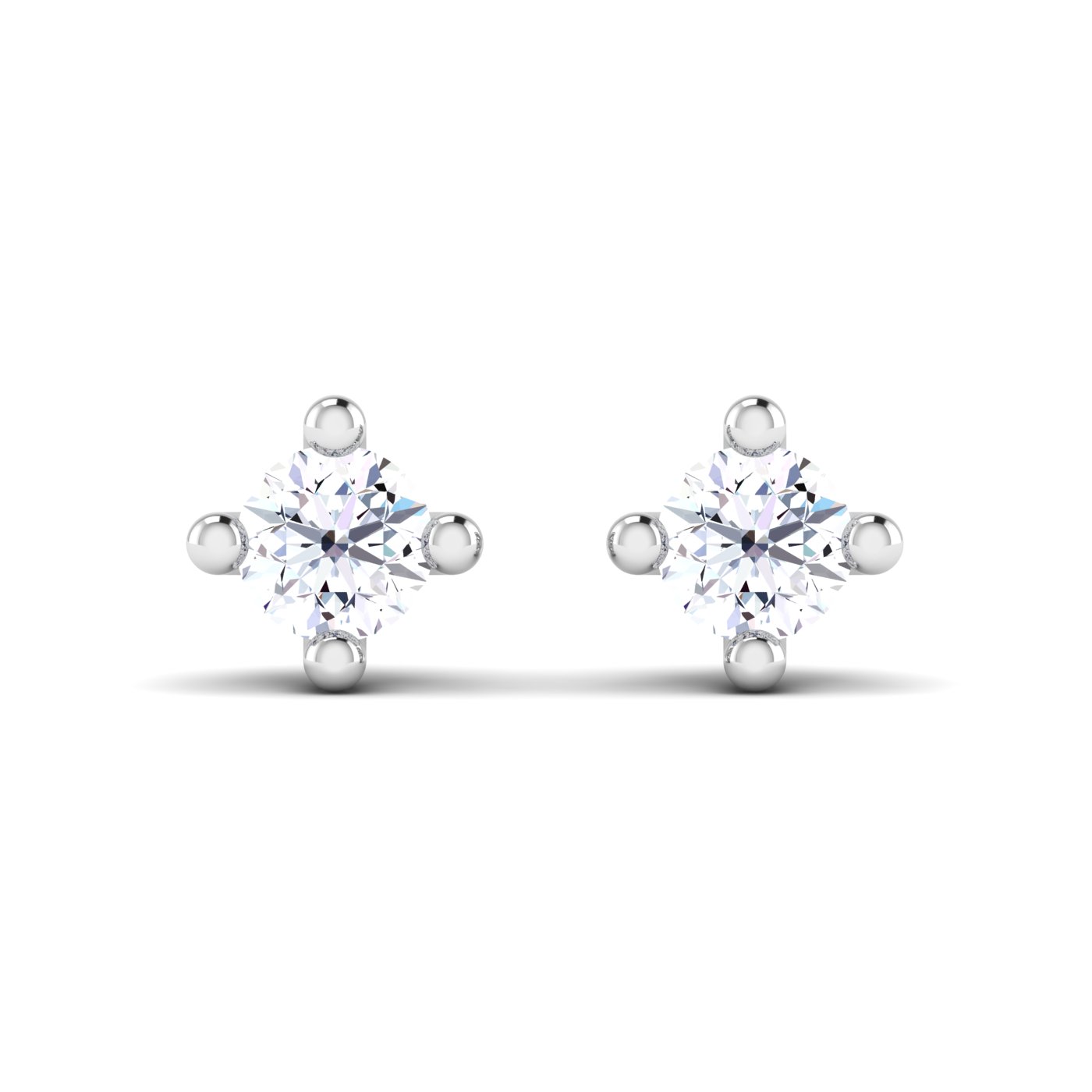 Refined Glow: Single Diamond Stud Earrings