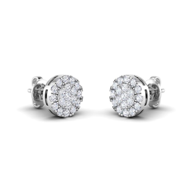Classic Beauty: Round Stud Diamond Earrings