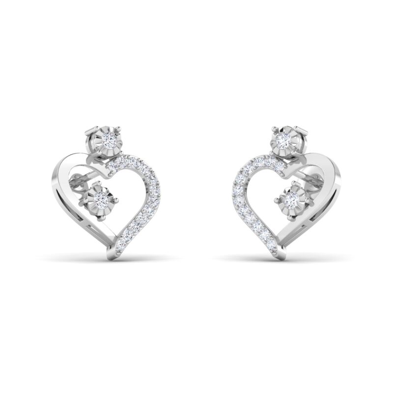 Radiant Heart: Diamond Earrings