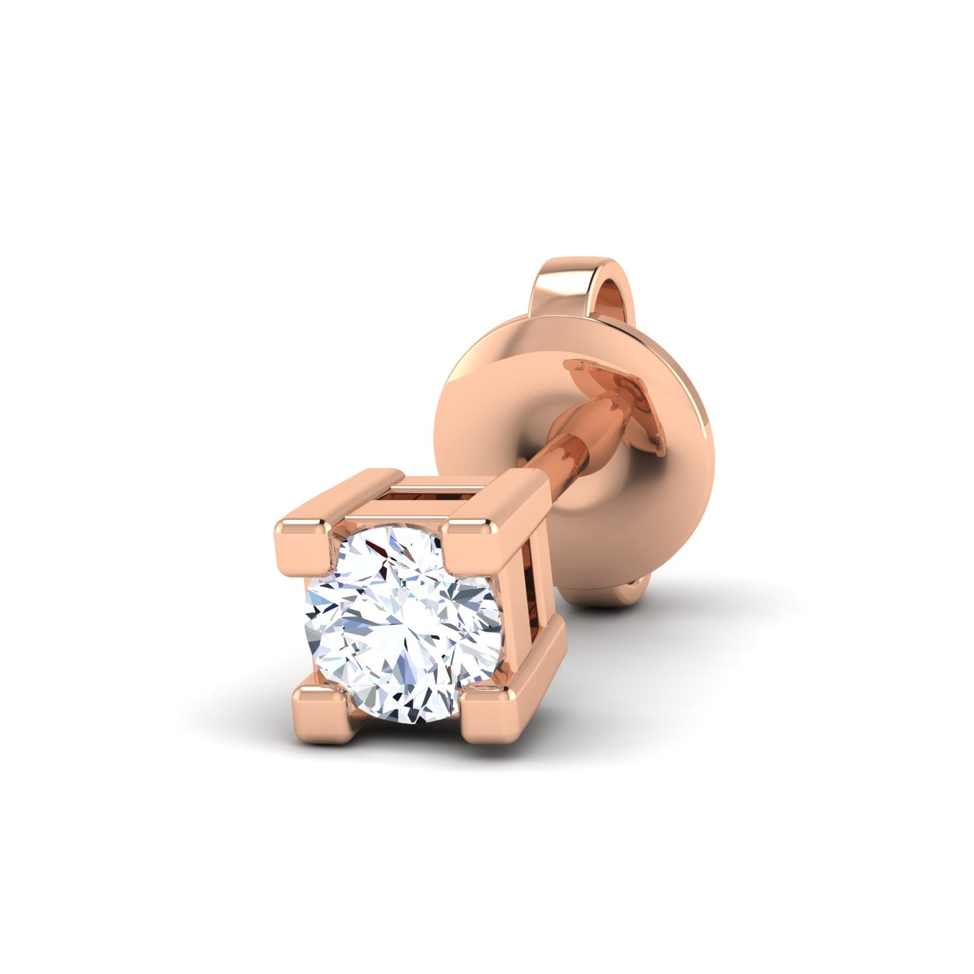 Square shaped diamond studs - Image 5