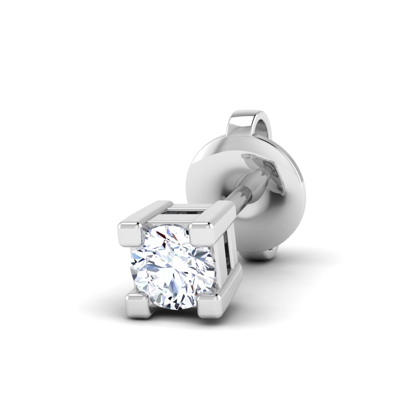 Square shaped diamond studs - Image 4