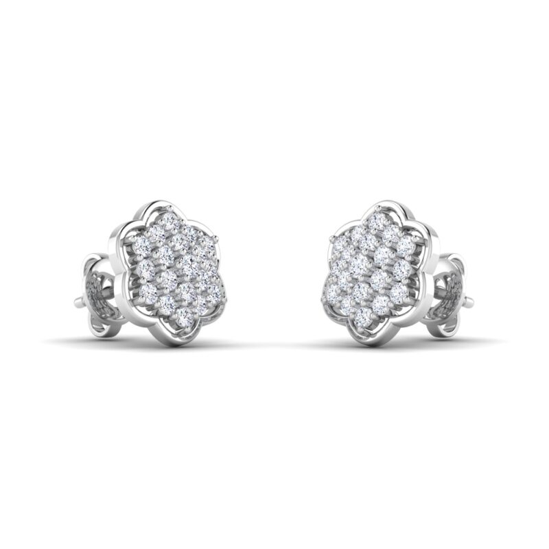Blossom diamond sparkling earring